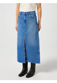 Wrangler - DAMSKA SPÓDNICA WRANGLER DENIM MAXI SKIRT ONCE LOVED 112356425. Materiał: denim