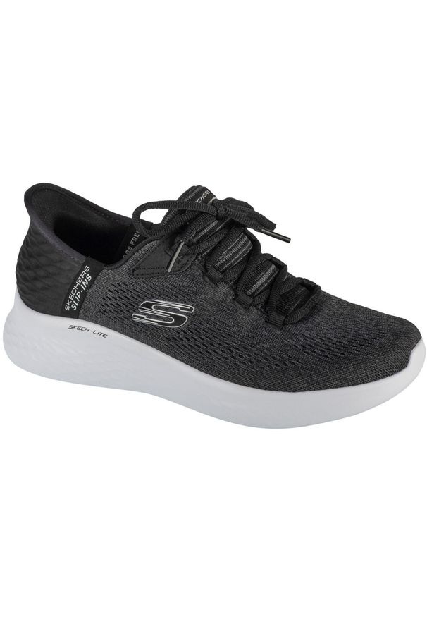skechers - Buty sportowe Sneakersy damskie, Slip-Ins: Skech-Lite Pro - Natural Beauty. Kolor: czarny. Materiał: materiał, syntetyk. Sport: turystyka piesza