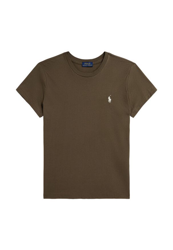 Polo Ralph Lauren T-Shirt 211B14605011 Brązowy Classic Fit. Typ kołnierza: polo. Kolor: brązowy. Materiał: bawełna