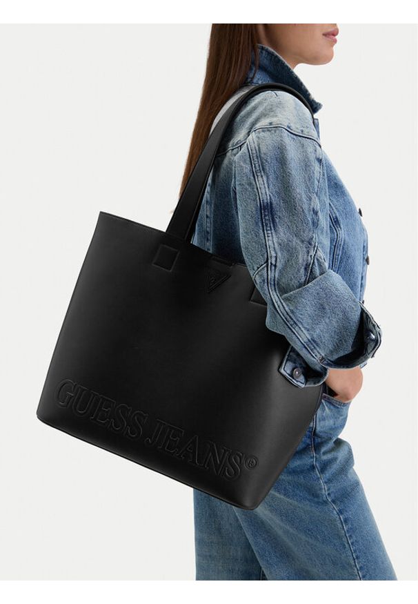 Guess Jeans Torebka CWBEO-GUESS-B-010-09 Czarny. Kolor: czarny