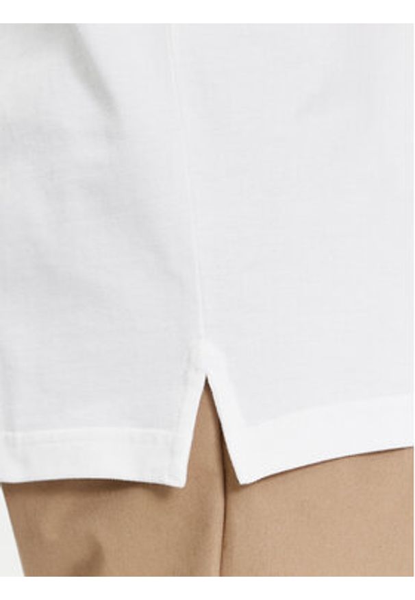Tommy Jeans Polo DM0DM18312 Biały Slim Fit. Typ kołnierza: polo. Kolor: biały. Materiał: bawełna