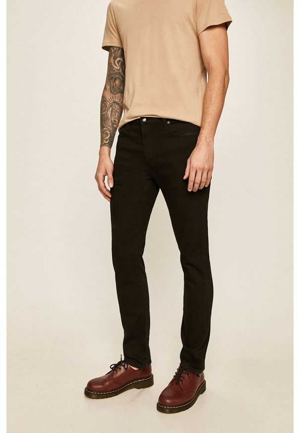 Levi's® - Levi's - Jeansy 511 Slim Fit Nightshine Black. Okazja: na spotkanie biznesowe. Kolor: czarny. Wzór: aplikacja. Styl: biznesowy
