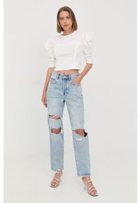 Miss Sixty jeansy damskie high waist. Stan: podwyższony. Kolor: niebieski #4