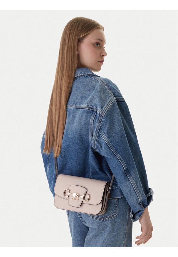 Guess Torebka Janie HWVG99 10210 Écru. Kolor: kremowy. Materiał: skórzane