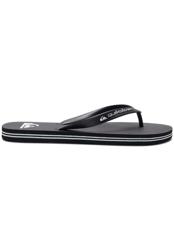 Japonki plażowe męskie Quiksilver Molokai Core. Okazja: na plażę. Kolor: czarny