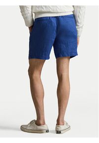 Polo Ralph Lauren Szorty materiałowe 710P08205502 Niebieski Regular Fit. Kolor: niebieski. Materiał: len #4