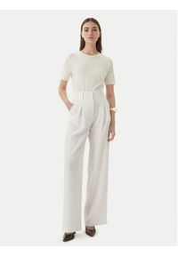 Patrizia Pepe T-Shirt 2M4542/J419-W417 Kremowy Regular Fit. Kolor: kremowy. Materiał: bawełna #2