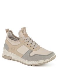 Rieker Sneakersy M0058-60 Beżowy. Kolor: beżowy. Materiał: materiał