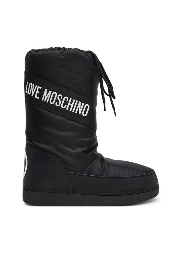 Love Moschino - LOVE MOSCHINO Śniegowce JA24032G0NISA000 Czarny. Kolor: czarny. Materiał: materiał