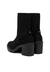 DeeZee Botki HX22060-52 Czarny. Kolor: czarny. Materiał: materiał #4