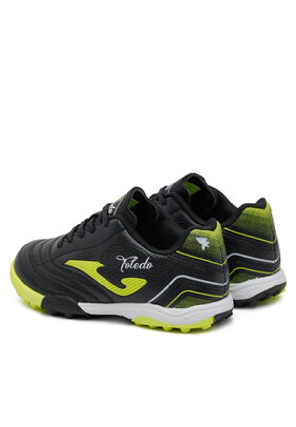 Joma Buty do piłki nożnej Toledo Jr 2501 TOJS2501TF Czarny. Kolor: czarny. Materiał: skóra