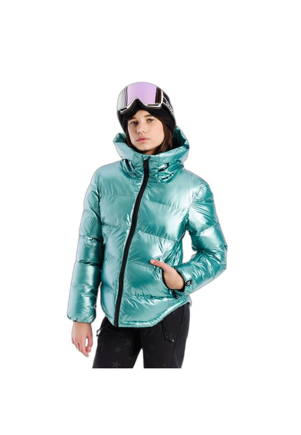 Dziewczęca kurtka narciarska Protest Norina. Kolor: niebieski. Sezon: zima. Sport: narciarstwo