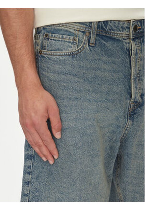 Jack & Jones - Jack&Jones Szorty jeansowe Iron 12272552 Niebieski Baggy Fit. Kolor: niebieski. Materiał: bawełna