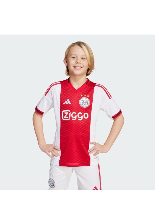 Adidas - Koszulka Ajax Amsterdam 25/26 Home Kids. Kolor: biały. Sport: piłka nożna