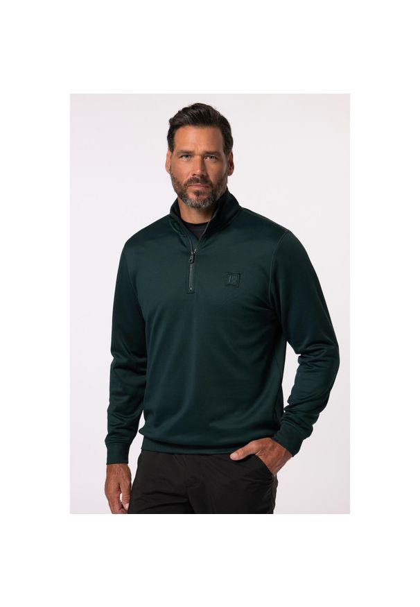 JAY-PI - Męski Półgolf dzianinowy szybkoschnący do rozm. 7XL. Typ kołnierza: golf. Kolekcja: plus size. Kolor: zielony. Materiał: elastan, poliester, materiał. Sport: golf
