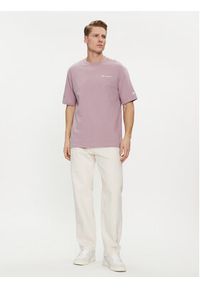Champion T-Shirt 219787 Fioletowy Regular Fit. Kolor: fioletowy. Materiał: bawełna #5