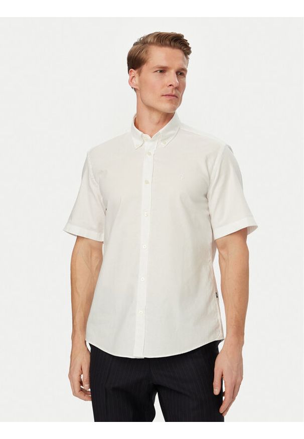 BOSS Koszula H-Liam 50560404 Biały Regular Fit. Kolor: biały. Materiał: bawełna