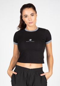 GORILLA WEAR - New Orleans Cropped Koszulka - Czarny. Kolor: czarny. Sport: fitness