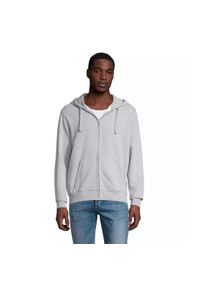 SOL'S - Bluza z kapturem i zamkiem błyskawicznym Sol's Spike. Typ kołnierza: kaptur. Kolor: szary #1