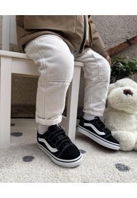 Buty Dziecko Vans Old Skool V czarny. Okazja: na co dzień. Kolor: czarny. Model: Vans Old Skool