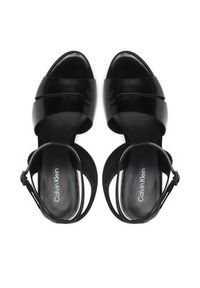 Calvin Klein Sandały Geo Stil Sandal 90Hh HW0HW01462 Czarny. Kolor: czarny. Materiał: skóra #5