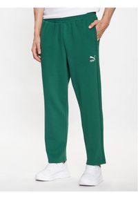 Spodnie dresowe Puma. Kolor: zielony. Materiał: dresówka #1