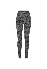 Urban Classics - Legginsy Damskie Soft Paisley. Kolor: czarny. Wzór: paisley