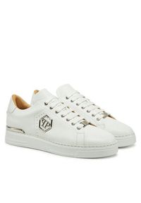 Philipp Plein - PHILIPP PLEIN Sneakersy SAES USC0670 PLE010 Biały. Kolor: biały. Materiał: skóra