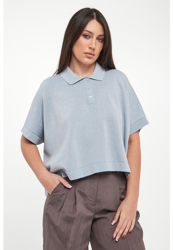 Sweter damski lureksowy PESERICO