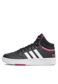 Adidas - adidas Sneakersy Hoops 3.0 Mid Shoes IG7896 Czarny. Kolor: czarny. Materiał: skóra #4