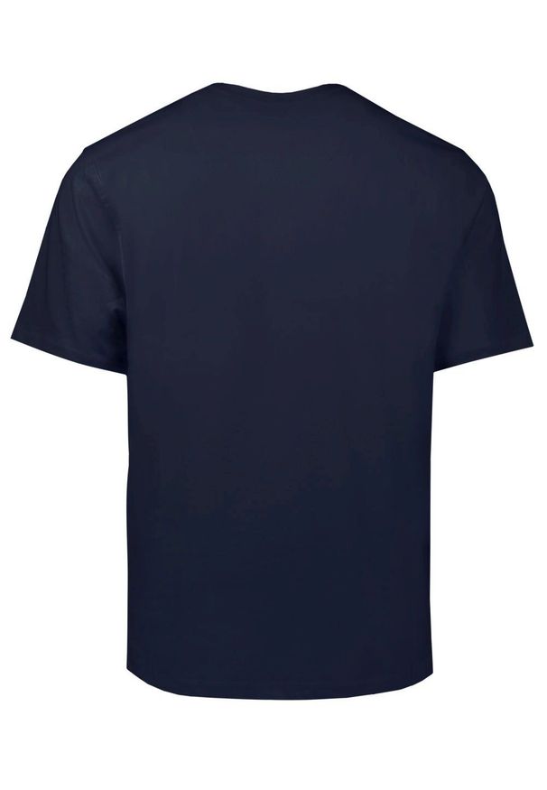 Klasyczny T-Shirt z Logo - Pako Jeans - Granatowy. Okazja: na co dzień. Kolor: niebieski. Materiał: bawełna. Wzór: nadruk. Styl: klasyczny