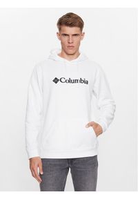 columbia - Columbia Bluza CSC Basic Logo™ II Hoodie Biały Regular Fit. Kolor: biały. Materiał: bawełna