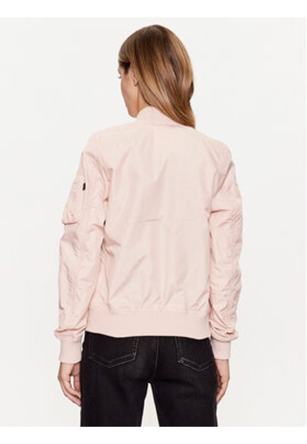 Alpha Industries Kurtka bomber MA-1 141041 Różowy Regular Fit. Kolor: różowy. Materiał: syntetyk