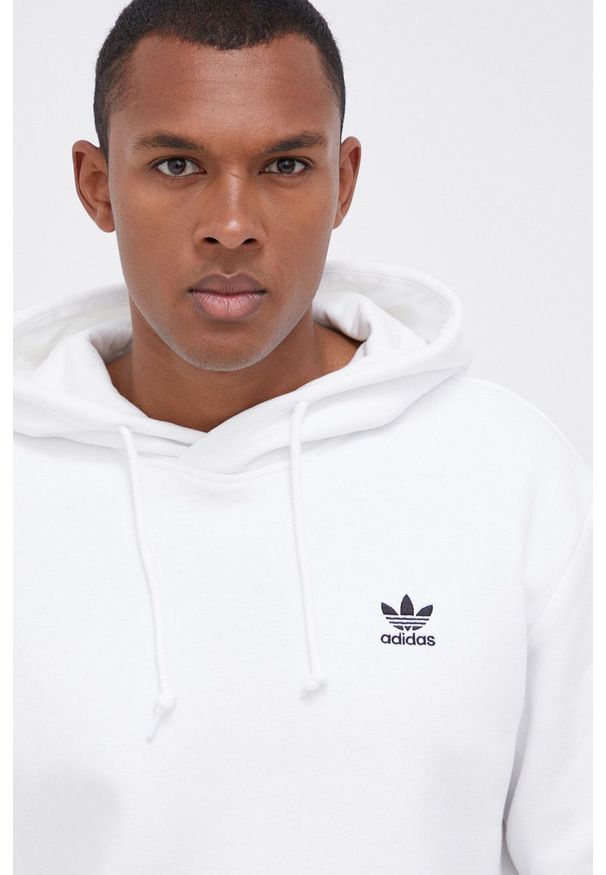 adidas Originals - Bluza. Kolor: biały. Materiał: materiał