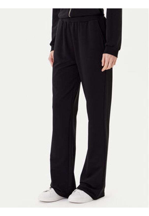 Liu Jo Sport Dres TF5228 FS090 Czarny Regular Fit. Kolor: czarny. Materiał: bawełna