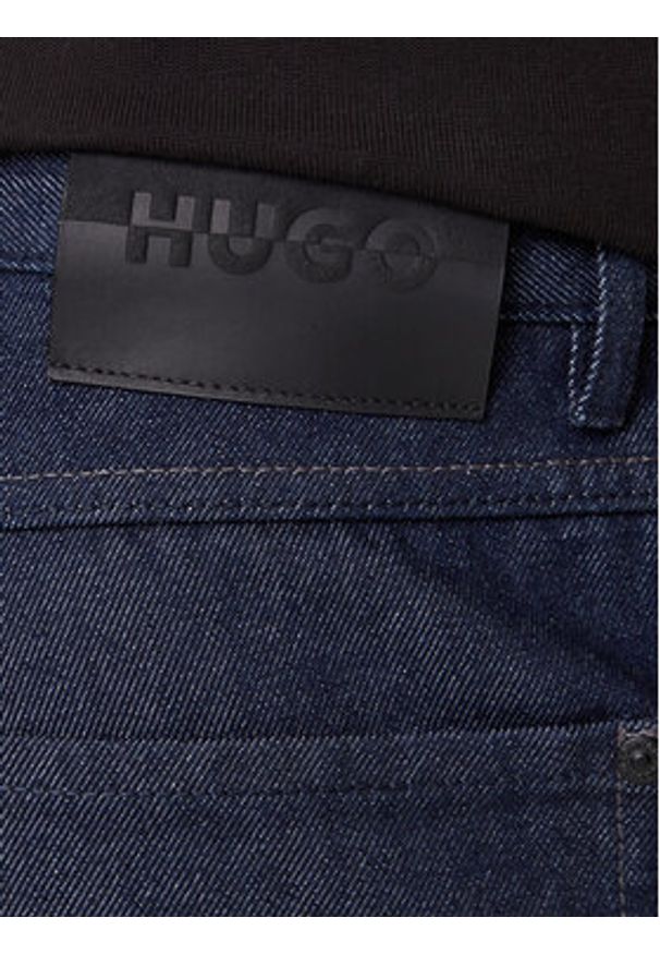 Hugo - HUGO Jeansy 50542905 Granatowy Relaxed Fit. Kolor: niebieski