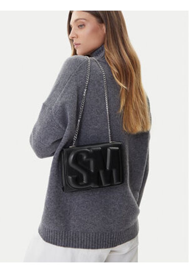 Steve Madden Torebka Bzoie SM13002239 Czarny. Kolor: czarny. Materiał: skórzane