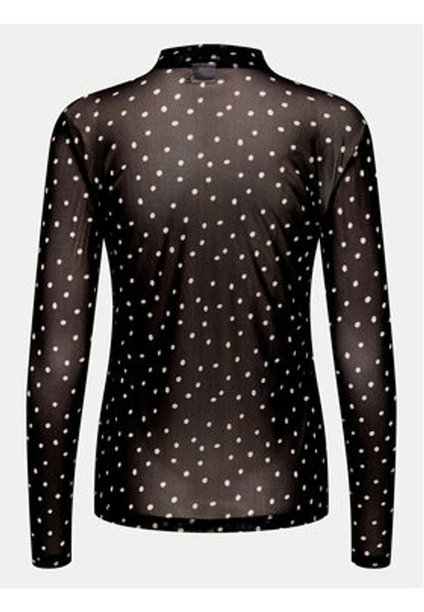 Kaffe Bluzka Johanne 10507815 Czarny Slim Fit. Kolor: czarny. Materiał: syntetyk