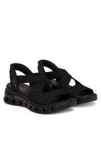 skechers - Skechers Sandały Slip-ins Glide-Step 119557/BBK Czarny. Kolor: czarny. Materiał: materiał #6