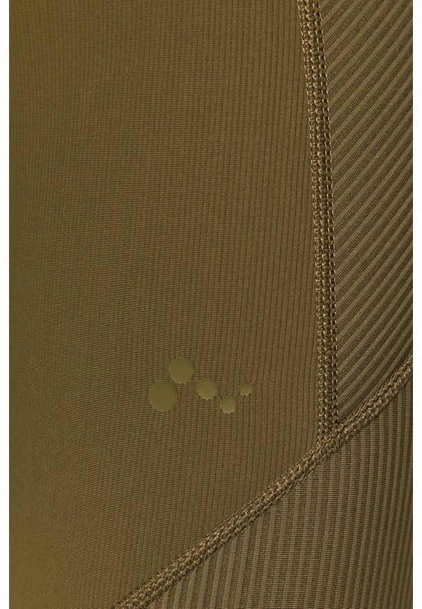 Only Play - Legginsy. Stan: podwyższony. Kolor: zielony. Materiał: dzianina. Wzór: gładki