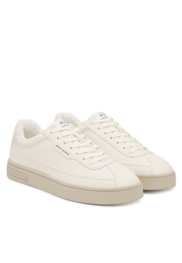 Armani Exchange Sneakersy XM001689 AF17351 U0009 Écru. Materiał: skóra