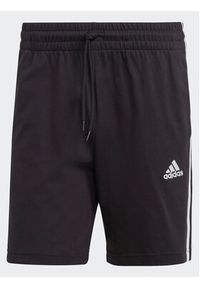 Adidas - adidas Szorty sportowe Essentials 3-Stripes Shorts IC9378 Czarny Regular Fit. Kolor: czarny. Materiał: bawełna. Styl: sportowy #6