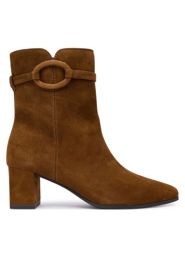 Botki Caprice. Kolor: brązowy