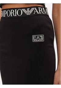 EA7 Emporio Armani Spódnica ołówkowa 3DTN53 TJKWZ 1200 Czarny Slim Fit. Kolor: czarny. Materiał: syntetyk