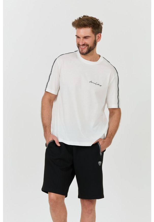 EA7 Emporio Armani - EA7 Czarne męskie spodenki, Rozmiar L. Kolor: czarny