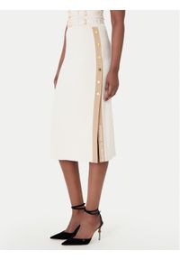 Elisabetta Franchi Spódnica midi GK-27S-61E2-V340 Beżowy Regular Fit. Kolor: beżowy. Materiał: wiskoza #1