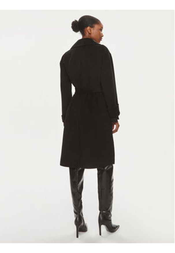 Pinko Płaszcz wełniany Editor 101686 Y27P Czarny Regular Fit. Kolor: czarny. Materiał: wełna