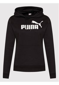 Puma Bluza Essentials Logo 586788 Czarny Regular Fit. Kolor: czarny. Materiał: bawełna #4