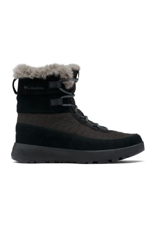 columbia - Buty zimowe damskie, Columbia Slopeside Peak Luxe. Kolor: czarny. Materiał: syntetyk, materiał, skóra. Sezon: zima. Styl: sportowy