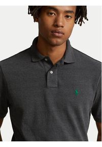 Polo Ralph Lauren Polo 710782592002 Szary Slim Fit. Typ kołnierza: polo. Kolor: szary. Materiał: bawełna #3